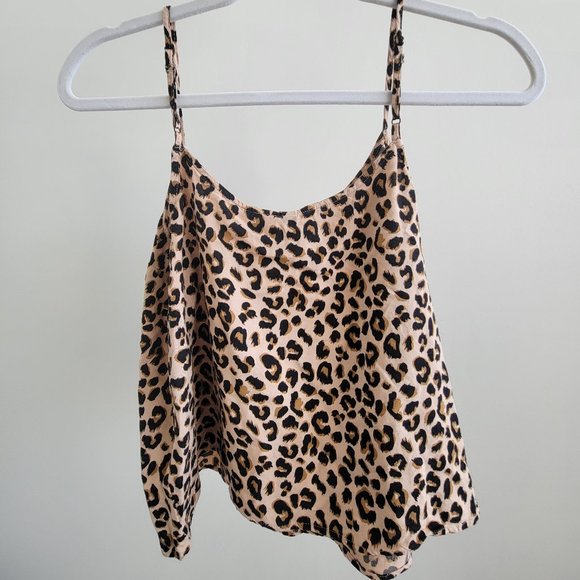 H&M flowy leopard print tank top - Picture 2 of 6